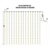 Yinlikede Cortinas Serie Luces 300 Led Navidad Decorativas Fiesta 3x3m