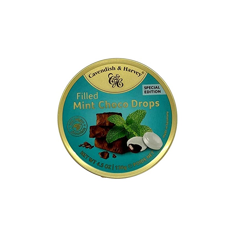 Cavendish and Harvey Filled Mint Choco Drops 130gm