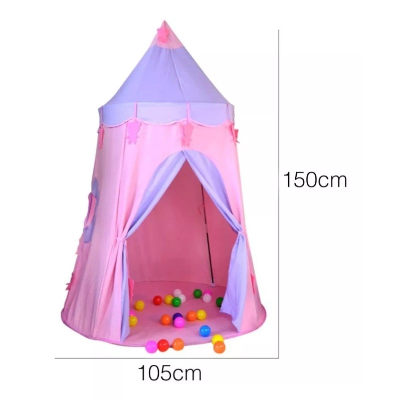 Ingenio Tienda Casita De Campaña Castillo Portatil Plegable Infantil