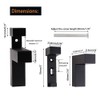Glass Shelf Brackets , Adjustable 4PCS WoodFloating Shelf Brackets, Mounting