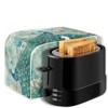 Xoenoiee Peacock Butterfly Peony Floral Print Toaster Covers Bread Maker