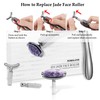 Face Roller Jade Face Roller Eye Massager, Anti-Ageing Face Massager