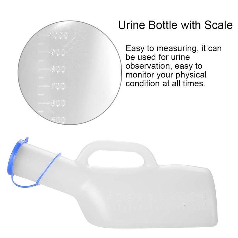 Urine Bottle, Urine Collector, Portable Transparent for Men for Kids