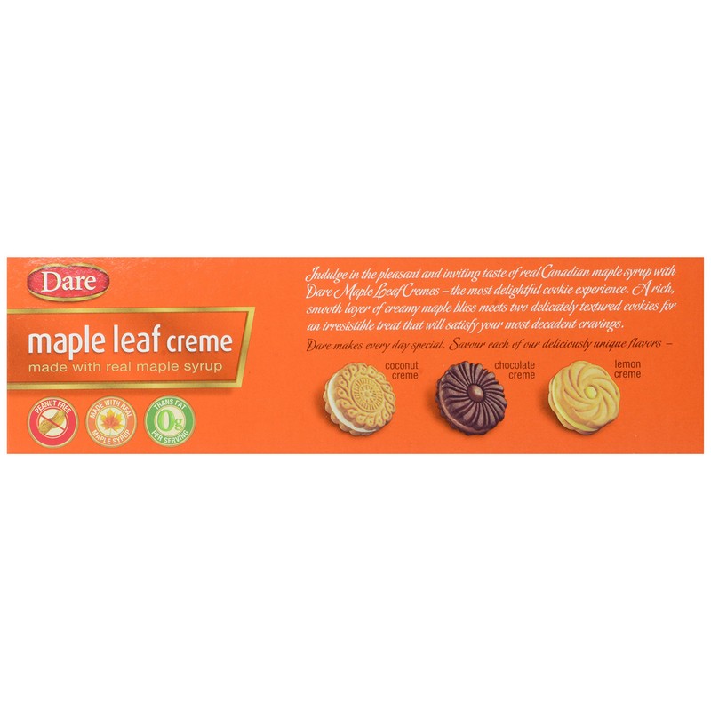 Dare Cookies, Maple Leaf Creme, 10.6 Oz