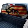 NPVU American Flag Truck Rear Window Decals - Snake Perforated