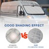 Windshield Sun Shade 3 Set for 2014-2024 Ram ProMaster, Insulated