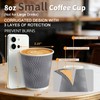 100 Pack 8 oz Paper Coffee Cups with Lids Disposable