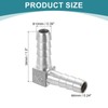 sourcing map 10mm Hose Barb 90 Degree Pipe Fitting, 304