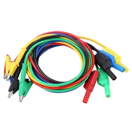 High Voltage Banana Plug, 20A 2000V Fully Insulated Safety Crocodile Clip Test Probe Lead Testing Cable