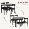CABIHOME Dining Table Set for 4 with Cushion Chairs, 5
