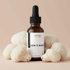 Antioxi Lion's Mane Tincture, Liquid Mushroom Extract, Third Party Tested, 60ml