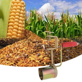 Hand Crank Corn Thresher for Farms and Families. Fast Corn Cob Stripper Tool, Fixed Clamping, Efficient Peeling with Iron Material for Long Service Life