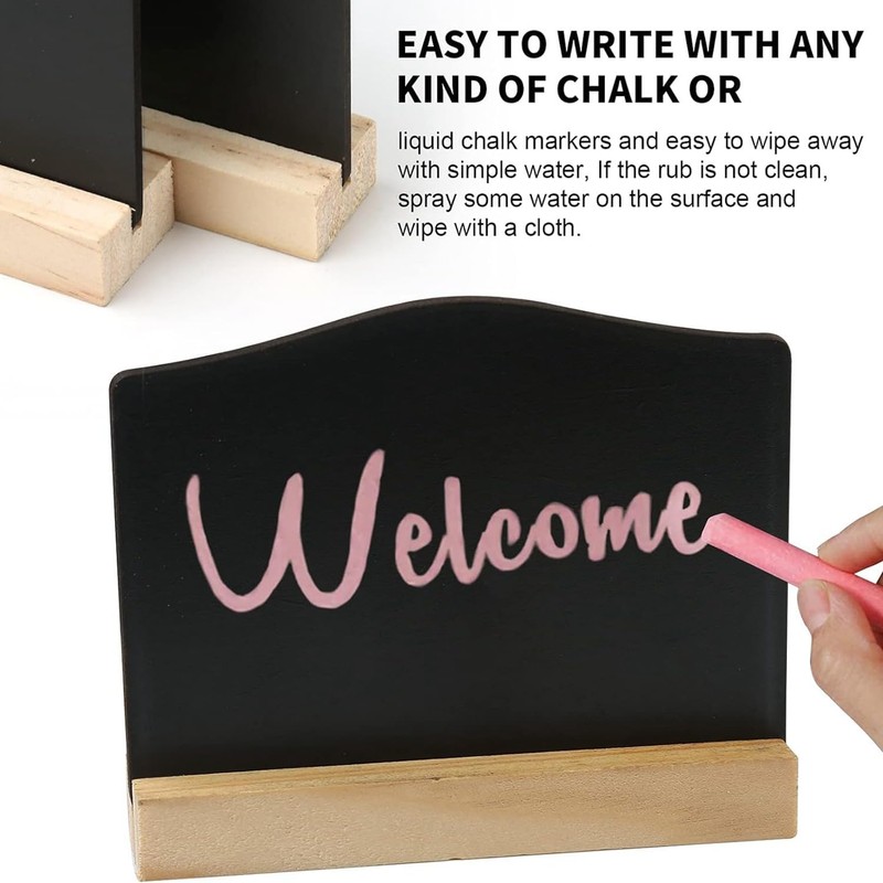Nagoyuki 12PCS Mini Chalkboard Signs Kitchen Notes Chalk Boards Small