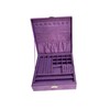 Sodynee Purple Two-Layer Lint Jewelry Box Organizer Display Storage Case