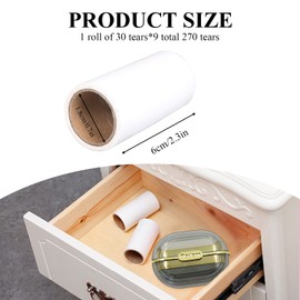 Modixun Lint Roller Refills, Only Refills, Extra Sticky Sheets for Travel Portable Mini Dog Cat Pet Hair Remover, Clothes Bag Dust Fuzz Fur Lint Remover, 9 Refills, 270 Sheets