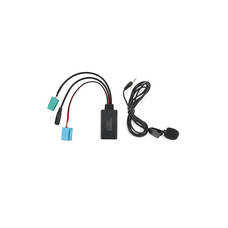 Qiilu Bluetooth Audio Cable 6 Pin Car Stereo Aux-in Adapter