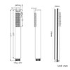 MINSHUXI Hand Shower Head for Bathroom Shower Head Water-Saving Shower