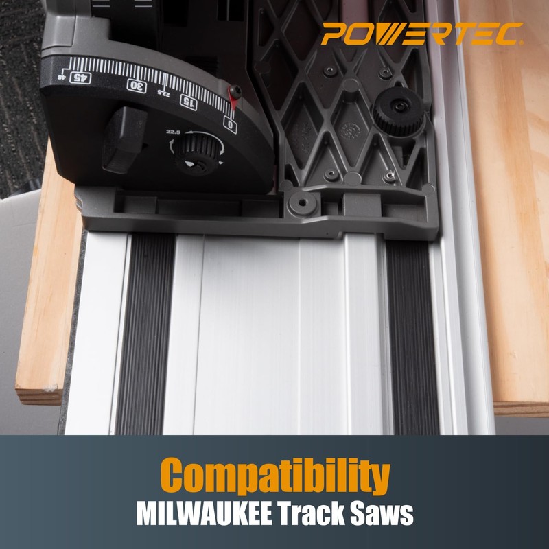 POWERTEC Track Saw Guide Rail for Milwaukee Track Saws |