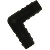 W4 Elbow Hose Connector - Black, 1/2 Inch
