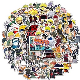 LYLSDSB 100 Stück Anime Naruto Laptop Aufkleber für Auto Motorrad Fahrrad Gepäck Skateboard Snowboard Vinyl Wasserflaschen Wasserdicht Sticker