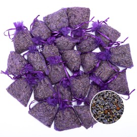 Lavande Sur Terre Pack of 24 Lavender and Cloves Sachets for Clothes Storage, Home Fragrance Sachet for Closets, Garment Bag or Drawers, LV-H-1
