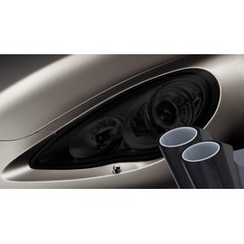 VViViD Dark Air-Tint Self-Adhesive Headlight Tinting Vinyl 12in by 24in 2-Roll Pack (Dark Black)