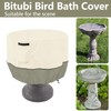 Bitubi Bird Bath Cover（24"x18"） 600D Oxford Cloth Garden Fountain Statue