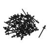 TUCKBOLD Dome Head Large Flange Blind Rivets Black 50 Pcs