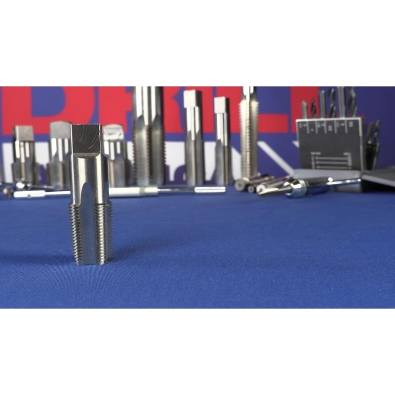 Drill America 5 Piece NPT Pipe Tap Set (1/8", 1/4",