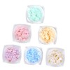 Beavorty Nail Art Beads of Gradient Flower Patches for Manicure