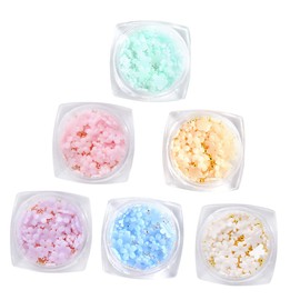 Beavorty Nail Art Beads of Gradient Flower Patches for Manicure Supplies High-end Nail Art Decors Easy to Apply