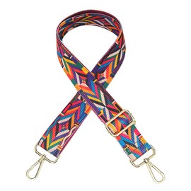 Namvo Pack of 3 Boho Adjustable Shoulder Straps Width 3.8 cm Shoulder Strap with Carabiner for Shoulder Bags Bags Handbags (3 Colours)