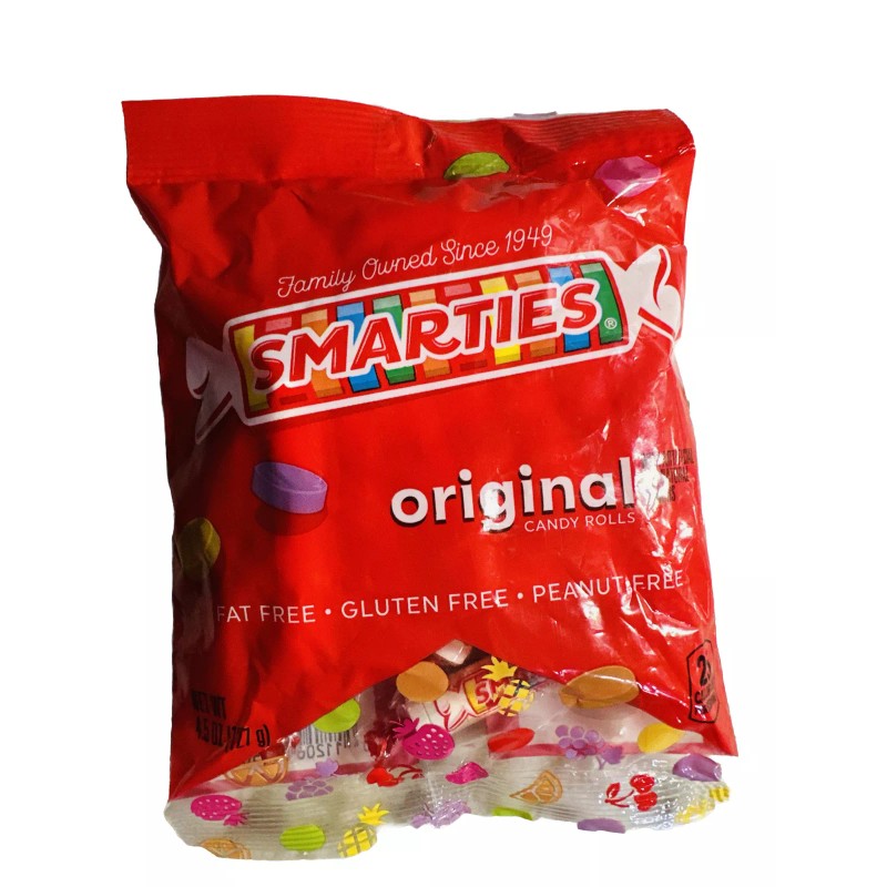 Smarties Original Candy Rolls Fat/Gluten/Pea
