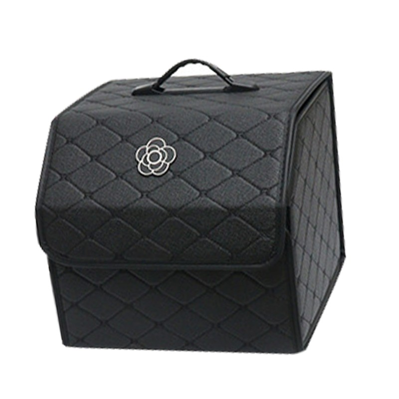 Car Trunk Storage Organizer High Capacity Multipurpose Pu Leather Portable
