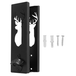 Wall Mounted Can Cooler Holder Iron Exquisite Multifunctional with Bottle Opener Can Cooler Dispenser for Kitchen Bar Café Type B