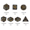 Poludie 7-Die DND Dice Set Polyhedral Dice Set with a