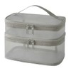 Suitcase Company GPT Mesh Vanity Pouch, 2 Tiers, Handle, Vanity
