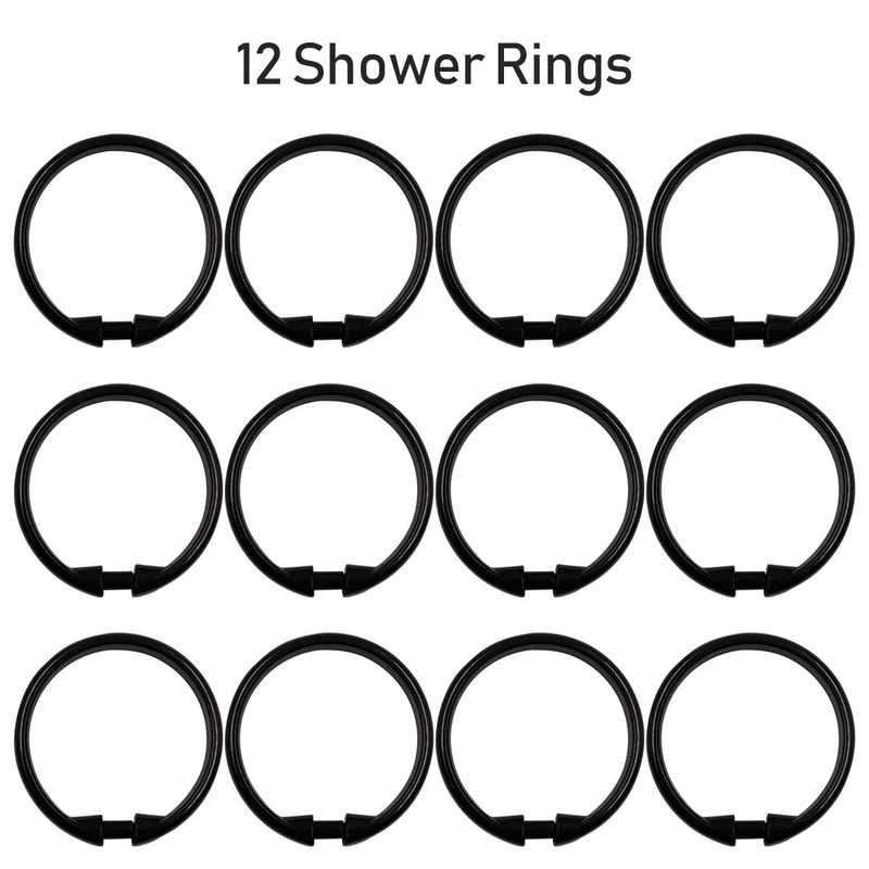 Shower Curtain Rings Plastic Curtain O Rings Hook Hanger Bath