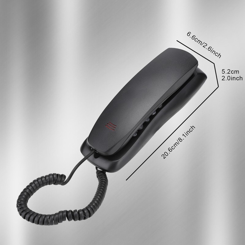 KX T628 Black for English Wired Desktop Wall Phone Landline