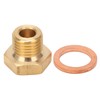 Pressure Temperature Gauge Sender Adapter Universal Car Metal