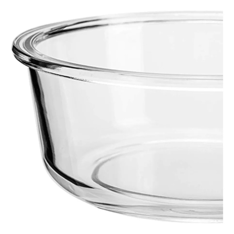 Toper Refractario Cristal C/tapa Hermetico 3 Divisiones Box