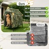 Privacy Outdoor Dog House & Elevated Bed 2-in-1, UPF50+ Sun