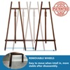 Somime A - Frame Wooden Display Easel with Wheels -