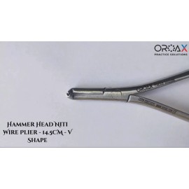 OROAX Orthodontic Hammer Head Plier Cinch Back Niti Wire Dental Lab instrument 14.5 cm