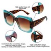 Cramilo Oversized Square Sunglasses Multi Tinted Womens Thick Frame Sun