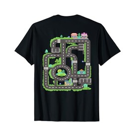 Play Mat On The Back Toy Car Street Back Massage T-Shirt