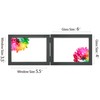 JD Concept Double 4x6 Horizontal Combo, Black Wood Picture Frame,