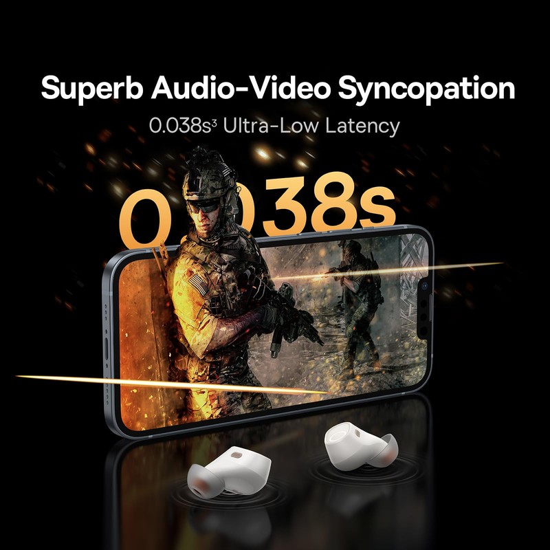 Baseus WM03 Auriculares Inalámbricos Bowie, Audio Espacial Inmersivo, Carga Ultra