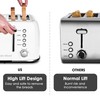 Roter Mond Toaster 4 Slice Retro Stainless Steel with Extra
