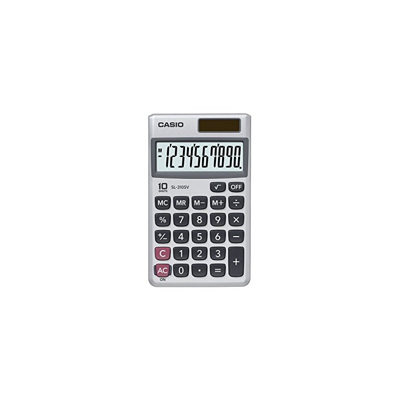 Casio SL-310SV, Sloar Powered Standard Function Calculator